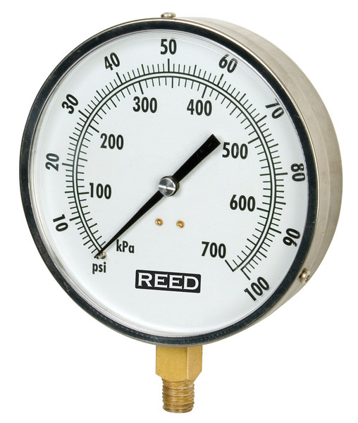 Reed 421AVND Series Pressure Gauges, Vacuum to 500 PSI